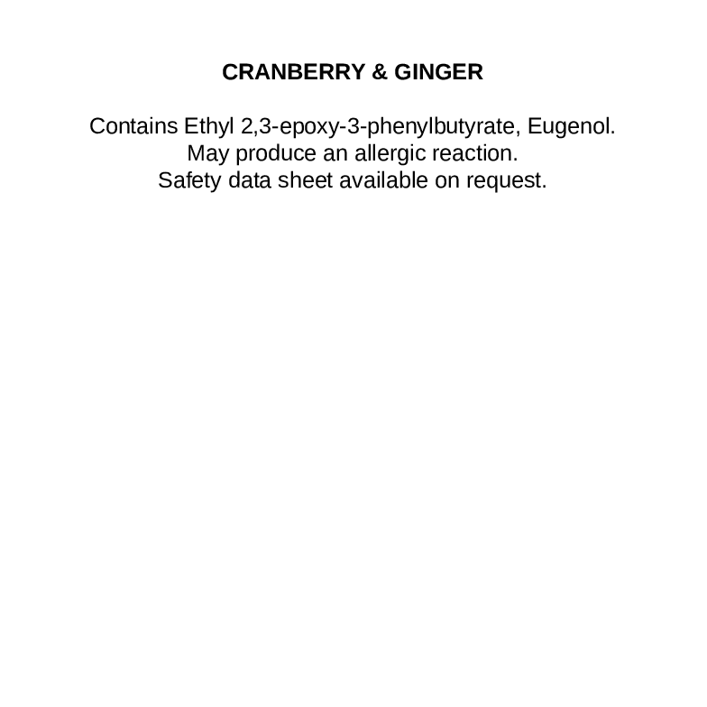 Cranberry & Ginger snap bar