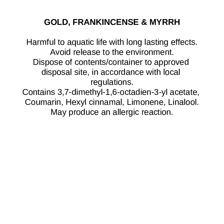 Gold, Frankincense & Myrrh Candle